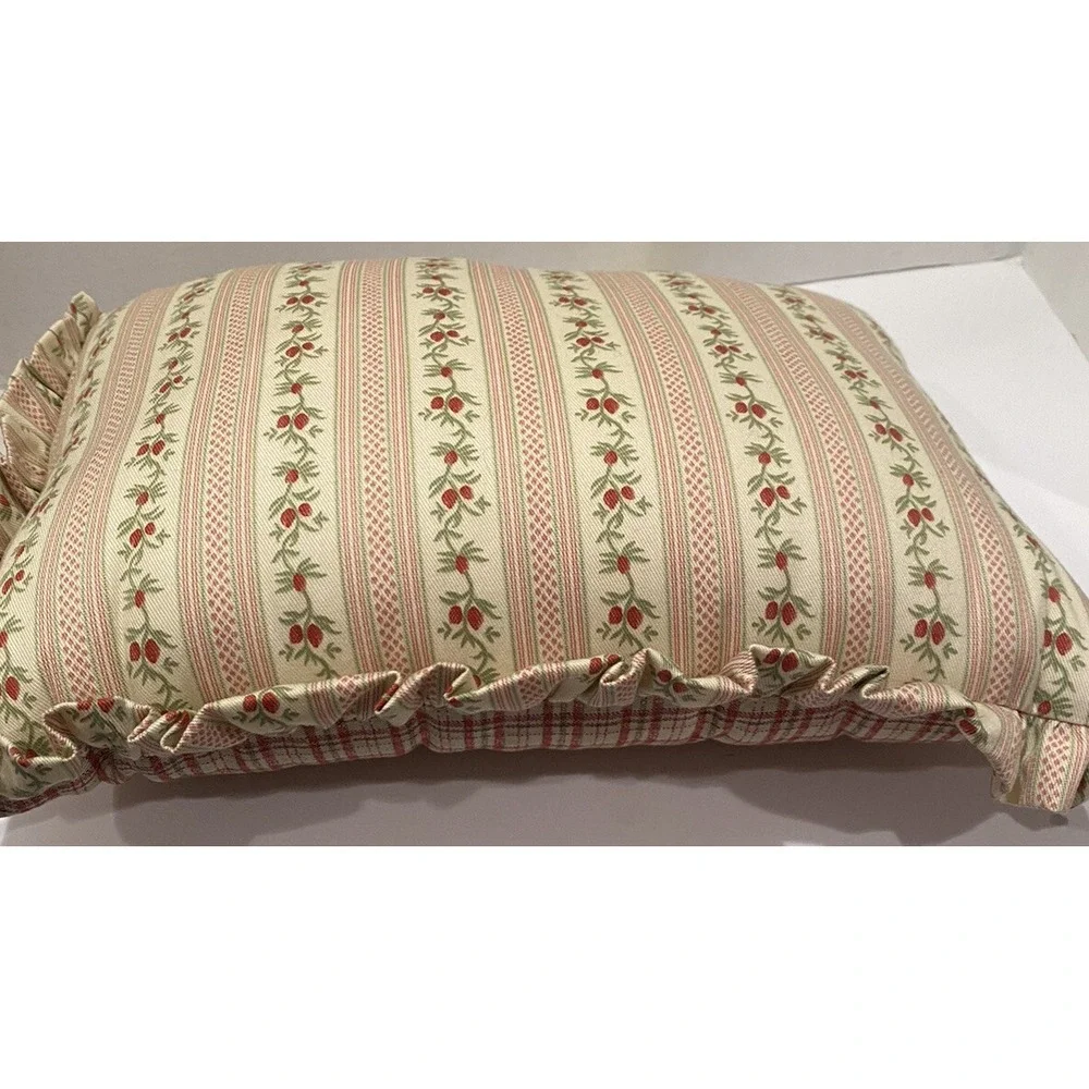 Rose Tree Country Chic Carnation Decorative Pillows Lot Of 2 Rectangle Bedding